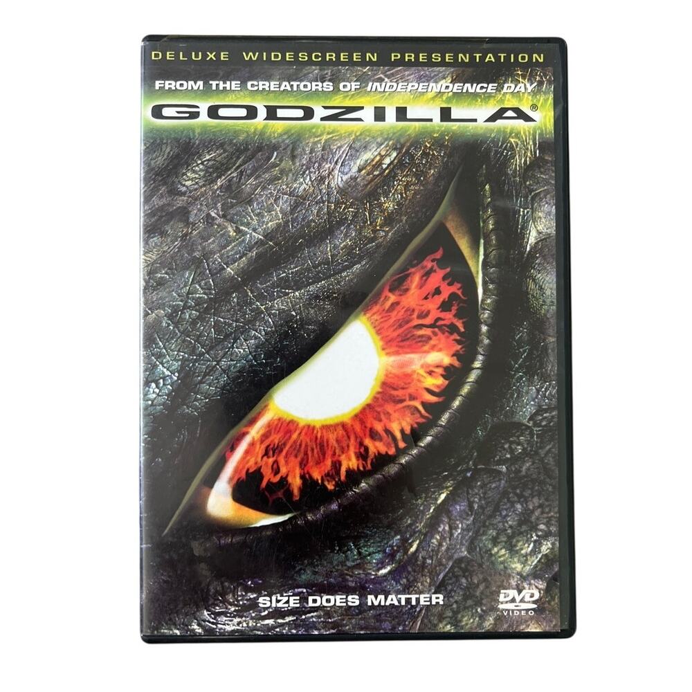 Godzilla DVD 1998 Deluxe Widescreen Presentation Matthew Broderick